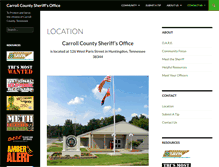 Tablet Screenshot of carrollcosheriff.com